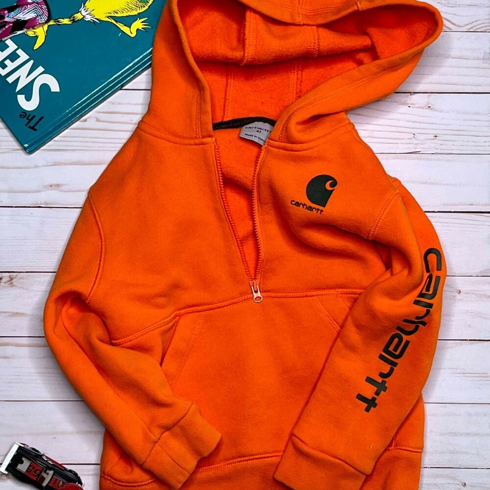 Carhartt Boys Long Sleeve Half- Zip Sweatshirt